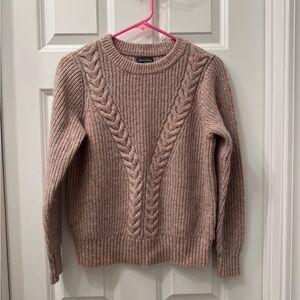 Pink Abercrombie & Fitch knit sweater - medium